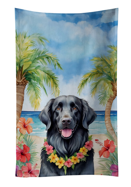 Buy this Flat-Coated Retriever Luau Kitchen Towel