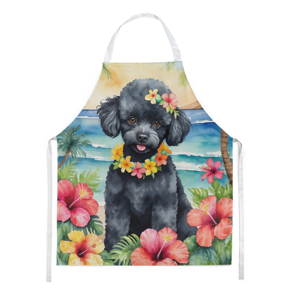 Buy this Black Poodle Luau Apron