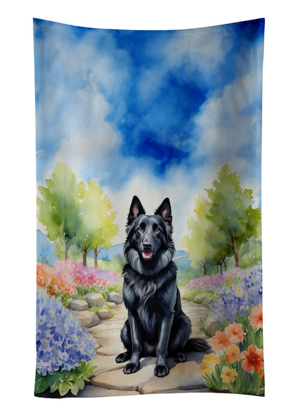 Buy this Belgian Sheepdog Spring Path Kitchen Towel