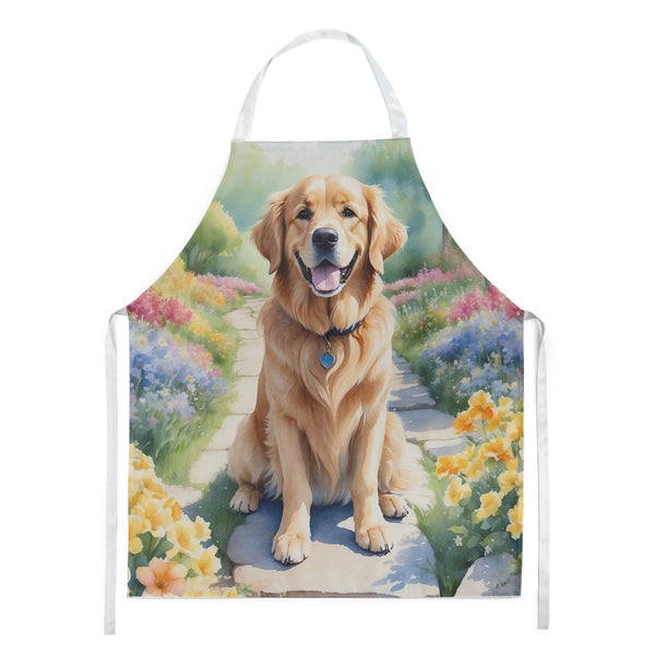 Buy this Golden Retriever Spring Path Apron