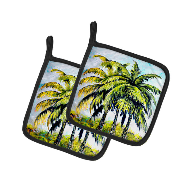 Buy this Tropical Breeze Palm Trees Pair of Pot Holders