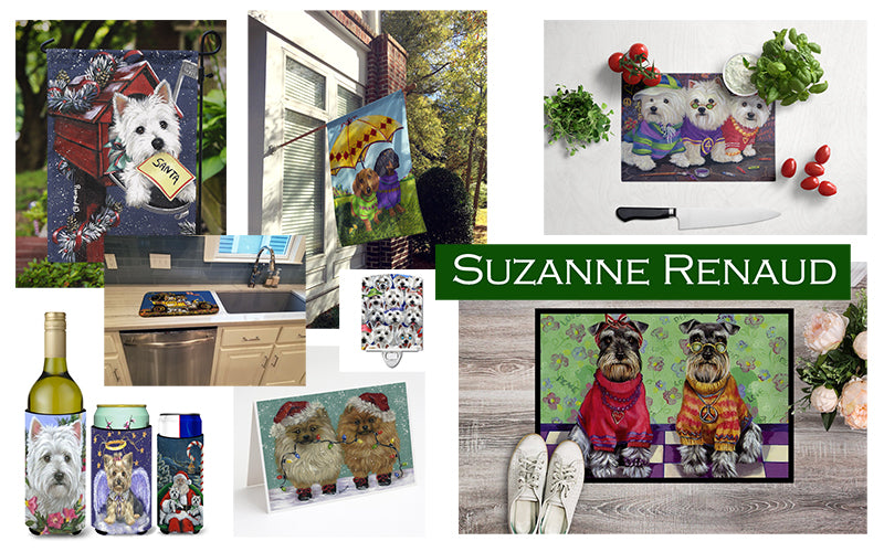 Products featuring artwork from Suzanne Renaud available from Caroline's Treasures