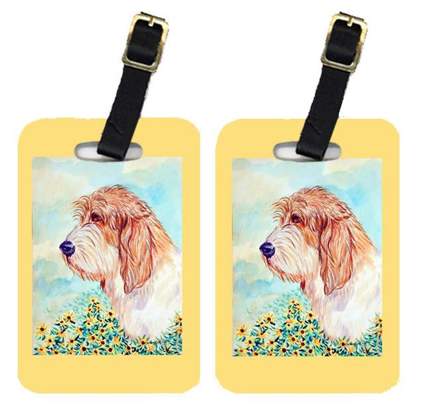 Pair of 2 Petit Basset Griffon Vendeen Luggage Tags by Caroline's Treasures