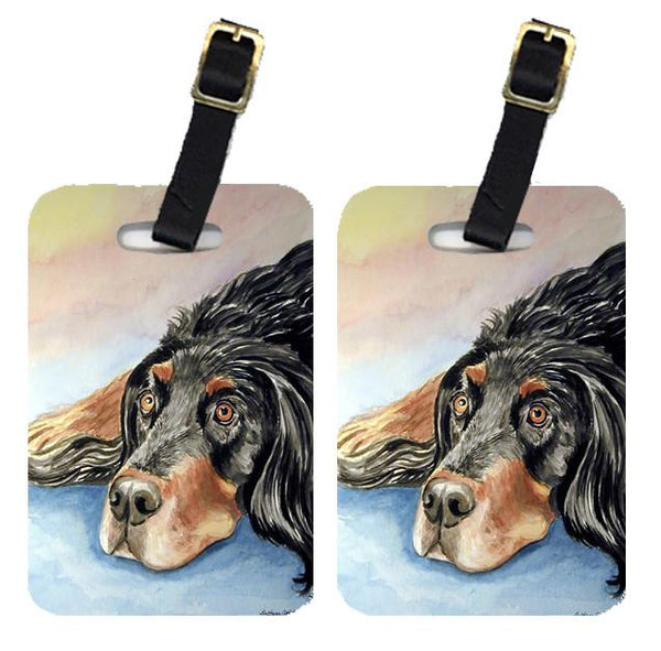 Pair of 2 Gordon Setter Luggage Tags by Caroline's Treasures