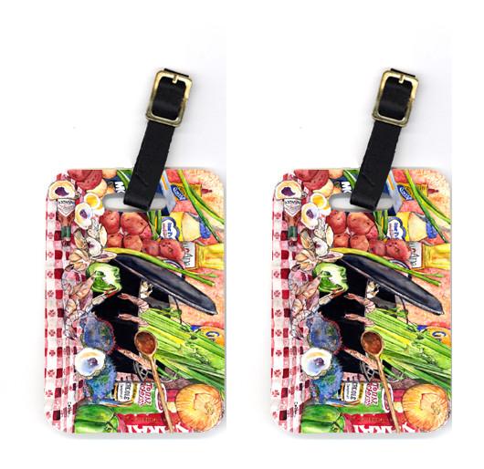 Pair of Gumbo and Potato Salad Luggage Tags by Caroline's Treasures