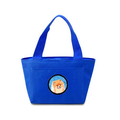Blue Pomeranian  Lunch Bag or Doggie Bag LH9395BU