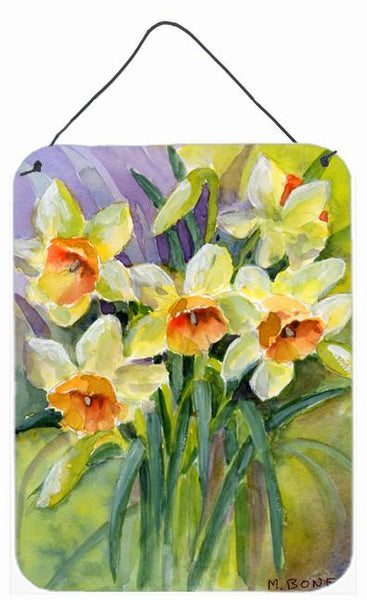 Daffodils by Maureen Bonfield Wall or Door Hanging Prints BMBO0880DS1216 by Caroline's Treasures