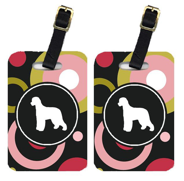 Pair of 2 Irish Water Spaniel Luggage Tags by Caroline's Treasures