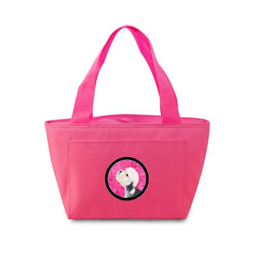 Pink Dandie Dinmont Terrier  Lunch Bag or Doggie Bag SS4779-PK