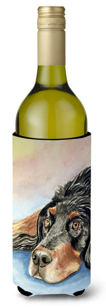 Gordon Setter Waiting on Mom Wine Bottle Beverage Insulator Beverage Insulator Hugger by Caroline's Treasures