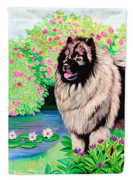 Keeshond Flag Garden Size.