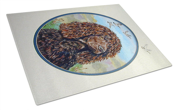 Irish Water Spaniel Glass Cutting Board Large by Caroline's Treasures