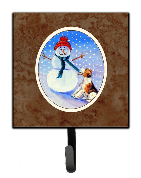 Snowman with  Fox Terrier Leash or Key Holder 7156SH4 by Caroline's Treasures