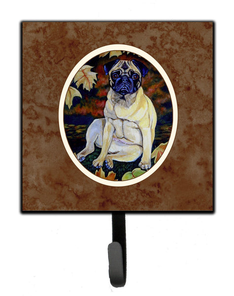 Fawn Pug in Fall Leaves Leash or Key Holder 7160SH4 by Caroline's Treasures