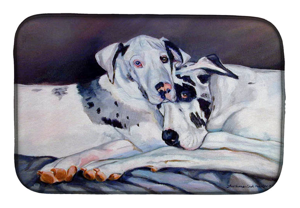 Harlequin Natural Great Danes Dish Drying Mat 7163DDM  the-store.com.