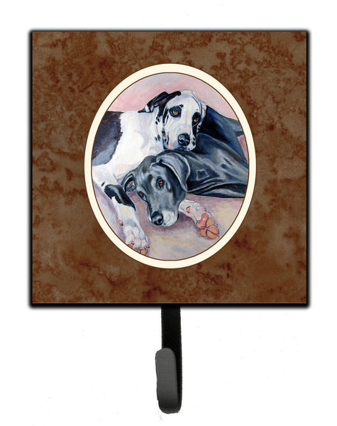 Black and Harlequin Great Dane Leash or Key Holder 7164SH4 by Caroline's Treasures