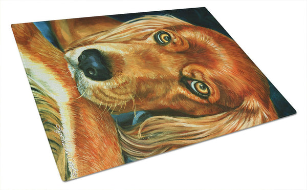 Irish Setter Serious Glass Cutting Board Large 7315LCB by Caroline's Treasures