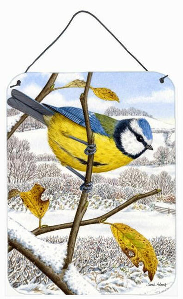 Eurasian Blue Tits Bird Wall or Door Hanging Prints ASA2051DS1216 by Caroline's Treasures