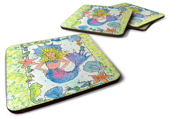 Set of 4 Mermaid Foam Coasters - the-store.com