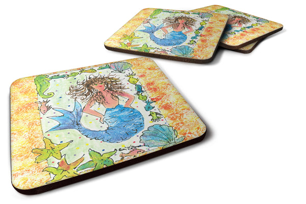 Set of 4 Mermaid Foam Coasters - the-store.com