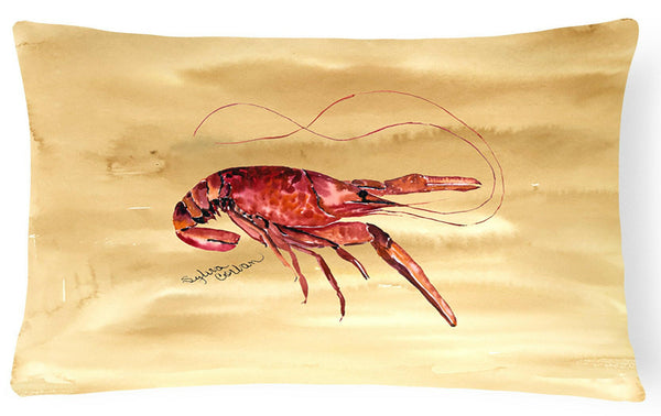 Crawfish   Canvas Fabric Decorative Pillow by Caroline's Treasures