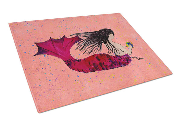 Mermaid  Glass Cutting Board Large by Caroline's Treasures