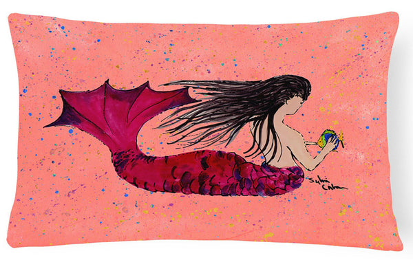 Mermaid   Canvas Fabric Decorative Pillow by Caroline's Treasures