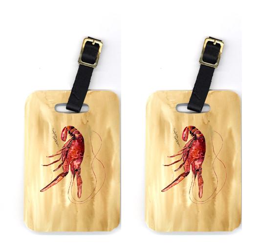 Pair of Crawfish Luggage Tags by Caroline's Treasures