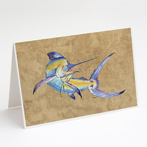 Buy this Blue Marlin Greeting Cards and Envelopes Pack of 8