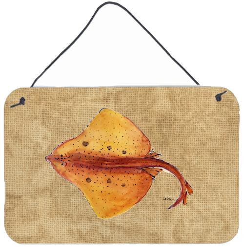 Blonde Ray Stingray Aluminium Metal Wall or Door Hanging Prints by Caroline's Treasures