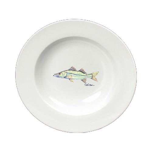 Fish Snook Ceramic - Bowl Round 8.25 inch 8672-SBW by Caroline's Treasures