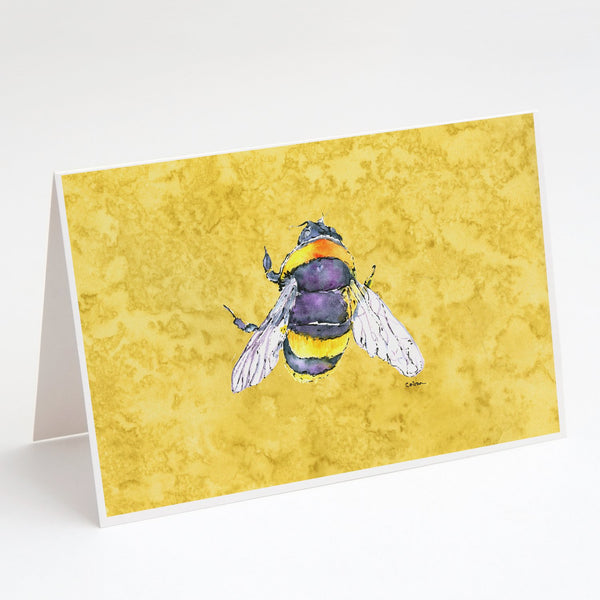 Buy this Bee on Yellow Greeting Cards and Envelopes Pack of 8