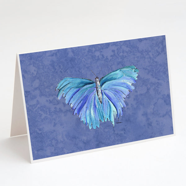 Buy this Butterfly on Slate Blue Greeting Cards and Envelopes Pack of 8