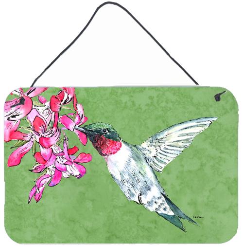 Hummingbird Aluminium Metal Wall or Door Hanging Prints by Caroline's Treasures