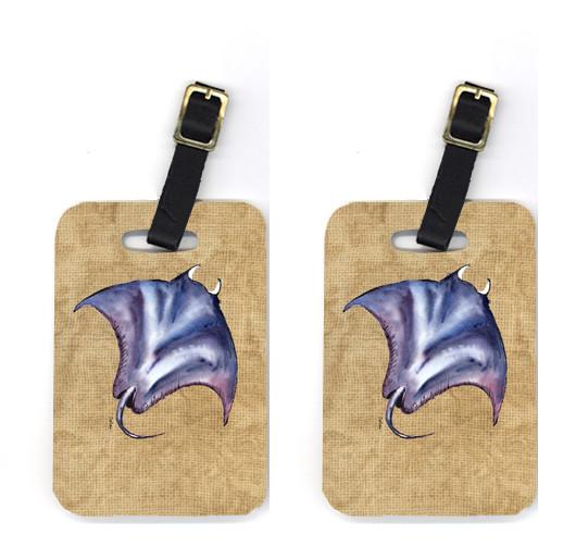 Pair of Stingray Luggage Tags by Caroline's Treasures