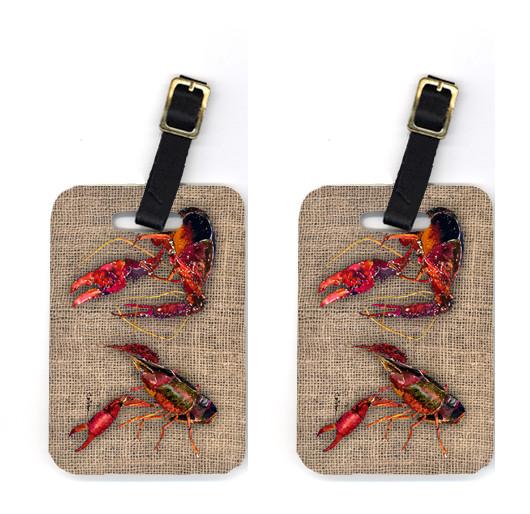 Pair of Crawfish Luggage Tags by Caroline's Treasures