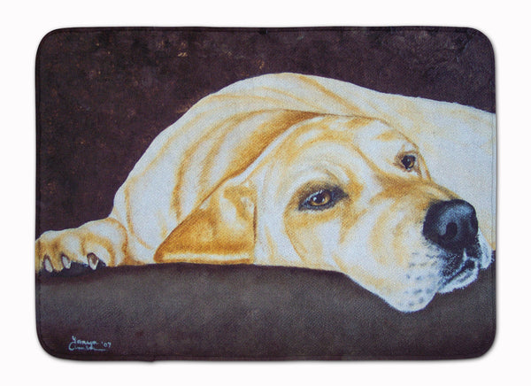 Naptime Yellow Labrador Machine Washable Memory Foam Mat AMB1072RUG - the-store.com