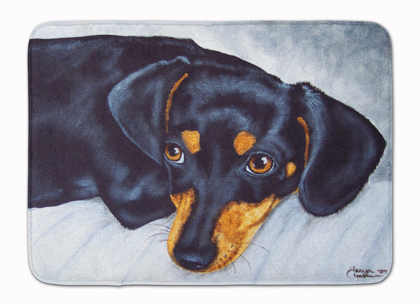 Black and Tan Doxie Dachshund Machine Washable Memory Foam Mat AMB1079RUG - the-store.com