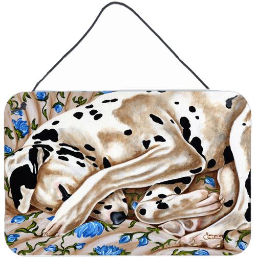 Bed of Roses Dalmatian Wall or Door Hanging Prints AMB1407DS812 by Caroline's Treasures