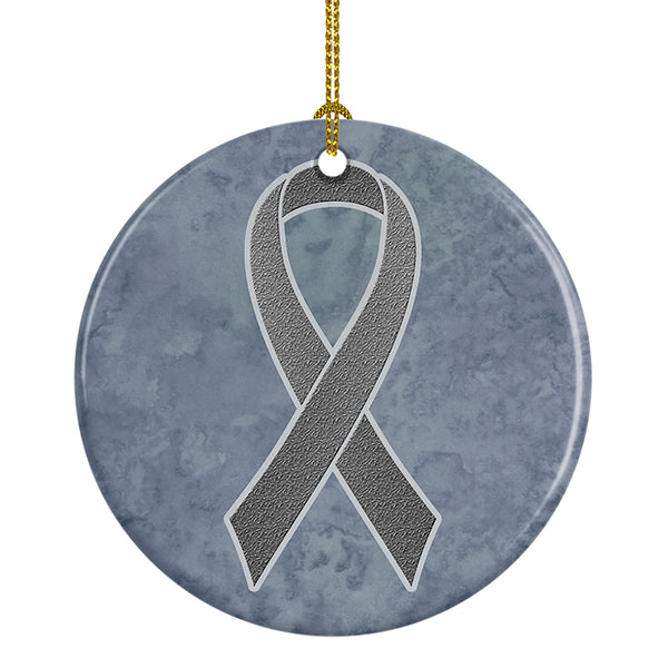 Grey Ribbon for Brain Cancer Awareness Ceramic Ornament AN1211CO1 - the-store.com