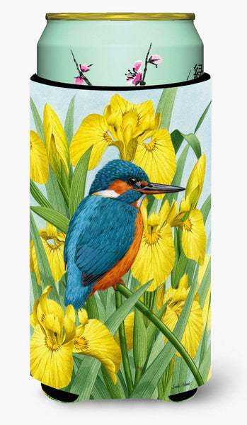 Kingfisher in Yellow Irises Tall Boy Beverage Insulator Hugger ASA2009TBC by Caroline's Treasures