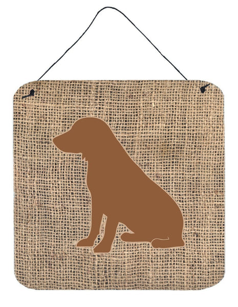 Boykin Spaniel Burlap and Brown Wall or Door Hanging Prints BB1070 by Caroline's Treasures