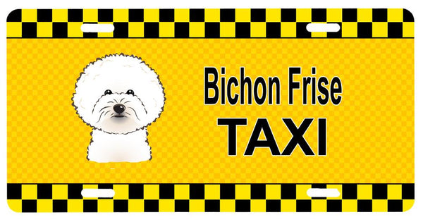 Bichon Frise Taxi License Plate BB1341LP by Caroline's Treasures
