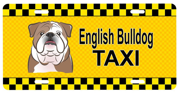 English Bulldog Taxi License Plate BB1343LP by Caroline's Treasures