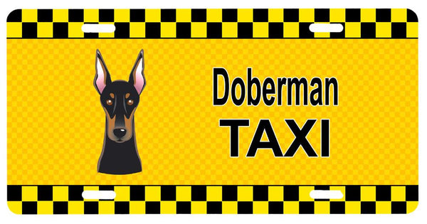 Doberman Taxi License Plate BB1369LP by Caroline's Treasures