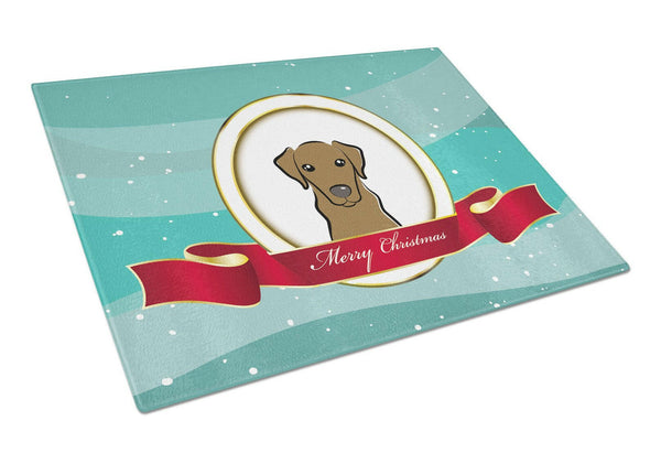 Chocolate Labrador Merry Christmas Glass Cutting Board Large BB1544LCB by Caroline's Treasures