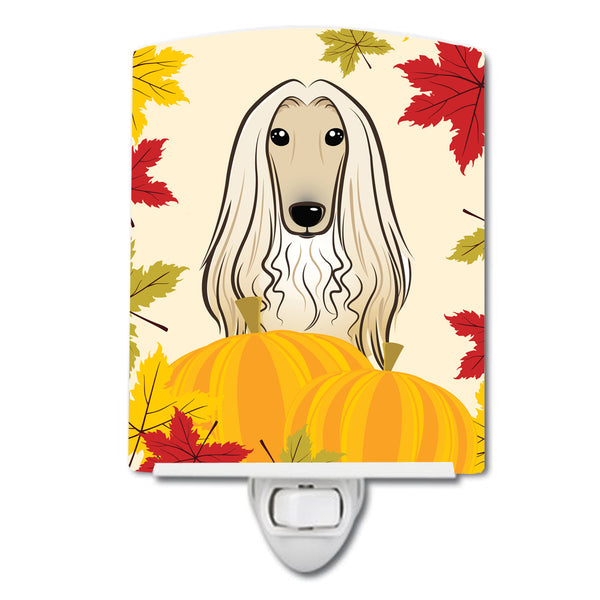 Afghan Hound Thanksgiving Ceramic Night Light BB2050CNL - the-store.com