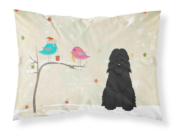 Christmas Presents between Friends Bouvier des Flandres Fabric Standard Pillowcase BB2546PILLOWCASE by Caroline's Treasures