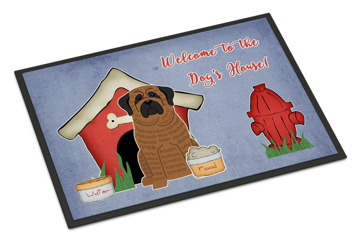 Dog House Collection Mastiff Brindle Indoor or Outdoor Mat 18x27 BB2769MAT