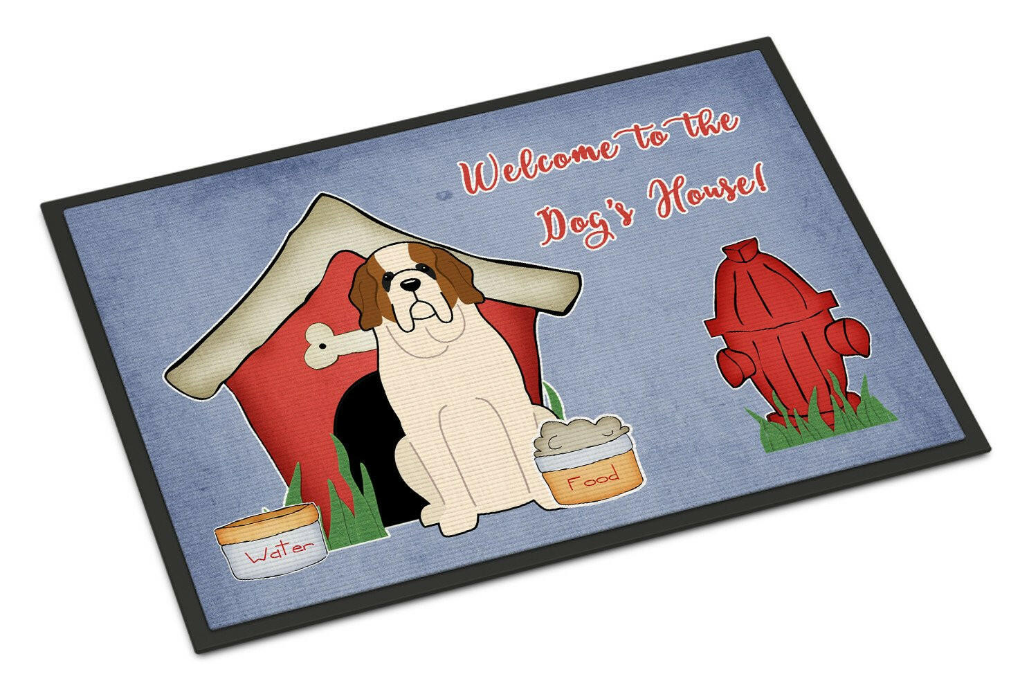 Dog House Collection Saint Bernard Indoor or Outdoor Mat 18x27 BB2789MAT